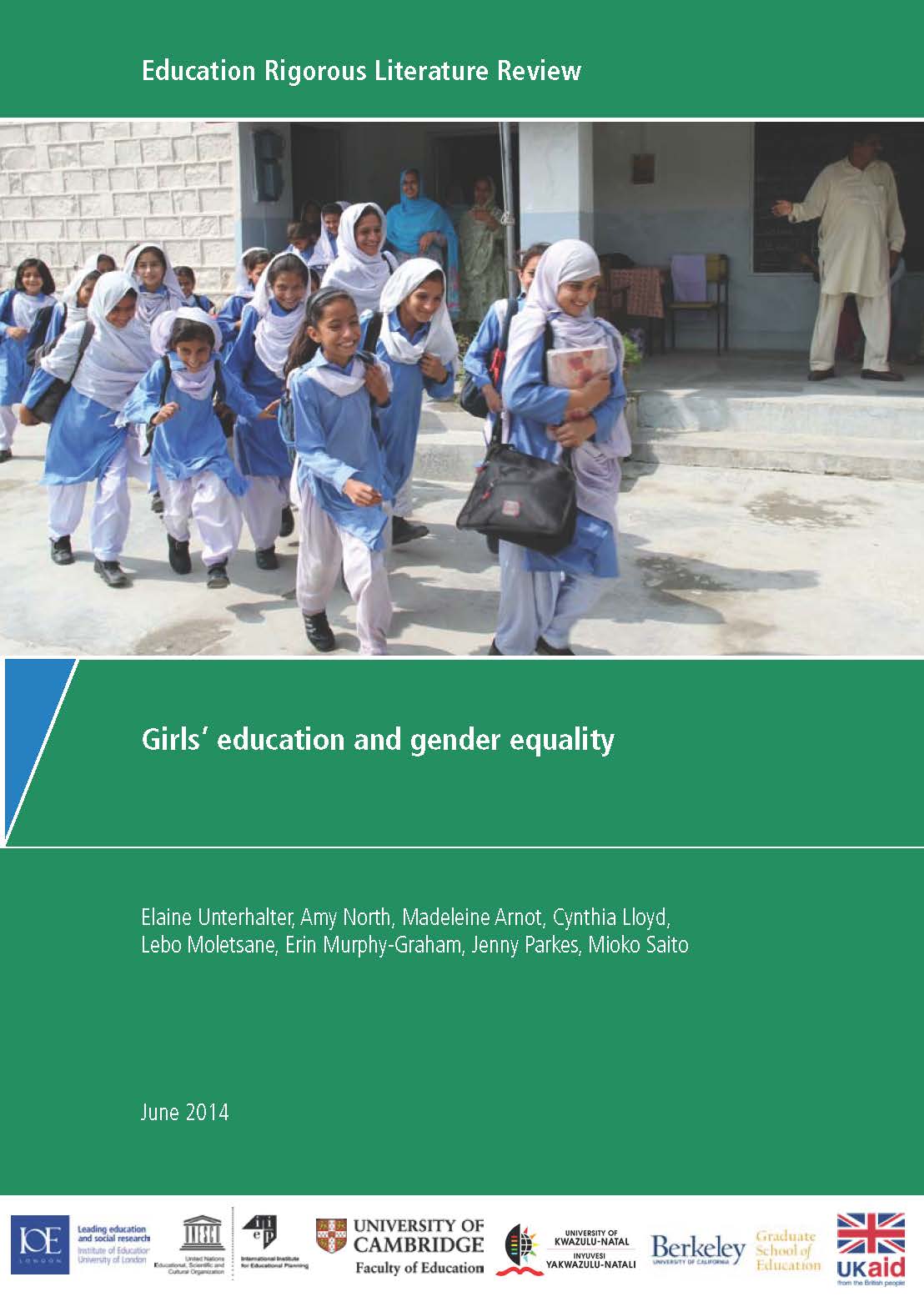 Girls  education and gender equality