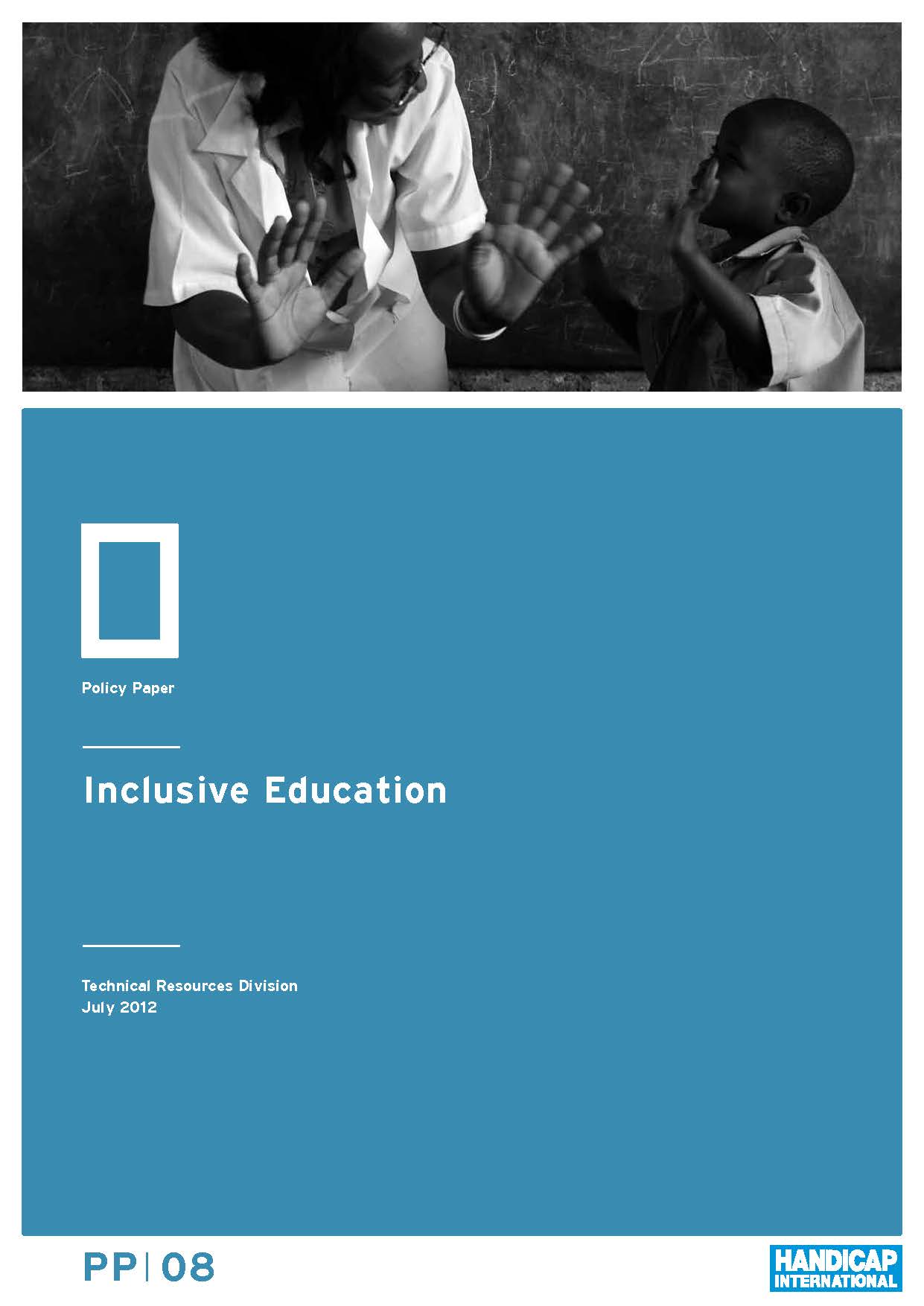 Humanity and Inclusion, Inclusive education