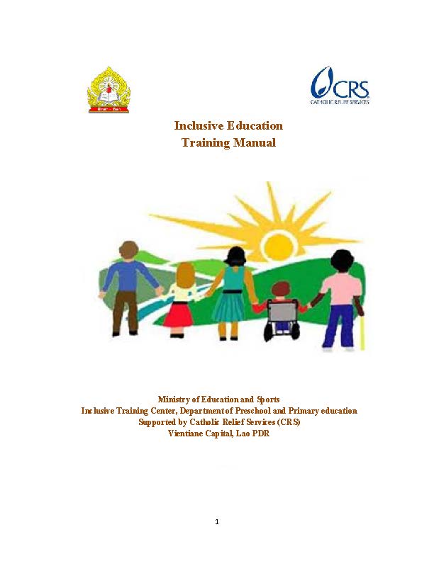 Inclusive Education training manual