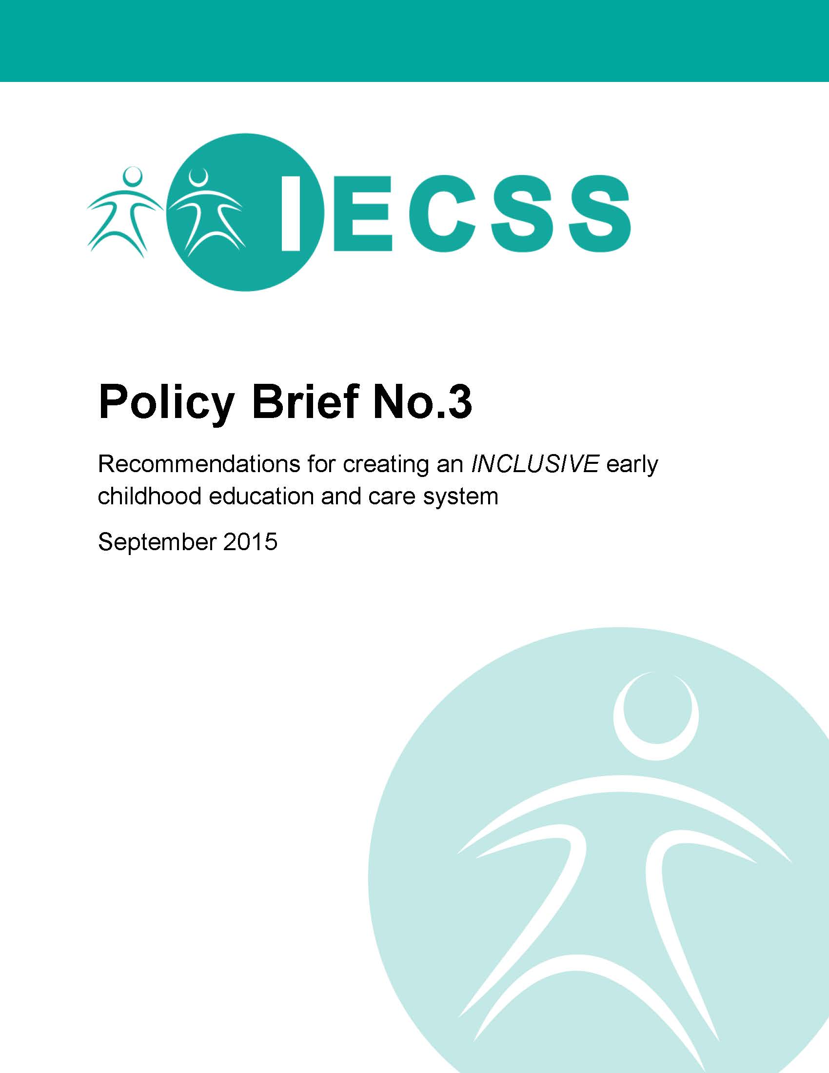 Recommendations for creating an Inclusive early childhood education and care system