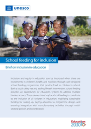 School feeding for inclusion: brief on inclusion in education