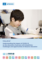 Understanding the impact of COVID-19 on the education of persons with disabilities: challenges and opportunities of distance education: policy brief