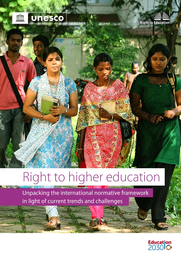Right to higher education: unpacking the international normative framework in light of current trends and challenges